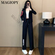MAGIOPY国际奢侈高档品牌欧货潮牌休闲运动套装女2025春季高级感绿色外套 绿色两件套 S(100斤以内)