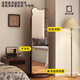 Meizhule Xiaoxiong Zeitungen und Zeitschriften rotieren mobiler Dressing Mirror Ganzkörper Spiegel bodenstarke Mirror Zeitungsbuch integrierter Mirror Speicheranpassungsspiegel Walnuss Brown 40*168 [Rotating + Storage + Zeitung]