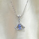 Colorful Jewelry Stone of Hope S925 Tanzanite Pendant Necklace 6*3