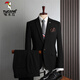 Woodpecker (TUCANO) gray striped suit suit men's business formal casual Korean version slim fit wedding banquet dress men's small suit 9961 fog gray (suit + trousers) XL 52 (125-135Jin Jin equals 0.5 kg)