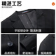 ROMON suit suit men's autumn new wedding suit groomsmen suit professional workwear business interview suit 2-piece set 7TZ604012 black two-button 2-piece set L 175 (recommended 120-140 Jin Jin equals 0.5 kg)