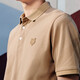 Dancing with Wolves POLO shirt men summer simple casual ice silk tiger full print short-sleeved polo top men 701 khaki 2XL 185/100A