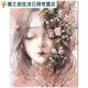 diy数字油画卧室古风动漫手工填色画油彩装饰画 半面妆萧 X11976 订好内框 高清淡彩画板+颜料+ 40cm*50cm