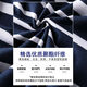 Liyunhouse 3519 Menschen sammeln Frühlings- und Sommer neue koreanische Streifenjungen kurzärmeliges T-Shirt für mittlere und junge Menschen rund Hals Caom Casual Base Two-Tiefe Striped Blue + Striped White M.