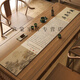 LuodaBAN (LUODABAN) Thousand Miles Jiangshan Tu Table Flag Tea Table New Chinese-style Zen Tea Table Padding Cloth Absorbent Tea Table Table Cloth Long Strip Jingxin-NG-12048 30*120cm [Thickened and anti-slip]