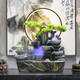 Yonghuan Rockery Fließende Wasserschmuck zirkulieren Wasser rotierender Ball Wohnzimmer Fengshui Rad High Mountain Water View Luftbefeuchter Eröffnungsgeschenk 9930 großer gewöhnlicher Modell