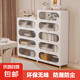 Bookcase de estantería para niños Gabinete de almacenamiento de puertas de acero de acero Gabinete de almacenamiento de múltiples capas Sala de estar Bedroom Sun Panel Gabinete Bookshelf White 5 Puertas - Altura 1695* Ancho 600 mm - Puerta de arco