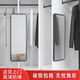 Chudian wardrobe mirror with contact lens inside push and pull full length mirror hidden folding and retracting hidden fitting mirror Explosion-proof 12035 ivory white three-section silent track No