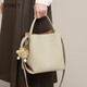 Ens internationale Luxusmarke 2025 Neues echtes Leder mit großer Kapazität Handtasche mit großer Kapazität Schübe Bag Crossbody Damenbeutel kalte Tee Farbe