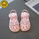 G.Duck Kids Little Yellow Duck Girls Sandalen Süße Bogen Kulomi 2025 Sommer Kindergarten Nicht rutschfeste Mode vielseitige Sandalen 9902 Sandalen Pink 25 Größe 16 cm