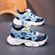 Del Hui Kinderschuhe Jungen Sportschuhe 2025 Sommer neu atmungsaktive Box Rahmenschuhe Kinder mittelgroßen großen Kindern Sandalen Z9926 Sky Blue Hollow Single Net 30 Code/innere Länge 19.0 cm