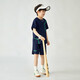 
Duoduojia Running Training Boys Sports Set 2025 Summer Thin Children's Fashion T-shirt Shorts Handsome Two-piece Set