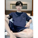 Catman (Miiow) Pyjamas-Sommer-Sommer-Pure-Baumwoll-Shorts können außen getragen werden für lässige Sommer-Kleidungsanzug von Summer Men's Plus-Größe 9930# 3xl [vorgeschlagen 160-180jin [Jin gleich 0,5 kg]]