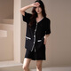 Pyjamas modal en V femmes en V Slemage 2025 Nouveau été cool shorts shorts à domicile avec poitrine poitrine 3527 2xl