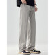 
VANCL casual pants for men's spring and summer trendy ice silk straight loose draped wide-leg pants sports long pants 6623 white M [90-110Jin [Jin equals 0.5 kg]]