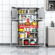 XMSJ custom 304 rural stainless steel sideboard kitchen household 2023 storage cabinet small dustproof vertical cockroach proof 11304 stainless steel door 700 wide doorless 000x000x000cm