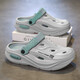 Zapatos de agujeros deportivos verano para hombres 2025 adolescentes de nuevo estilo de estilo al aire libre pesca en la playa anti-deslizamiento zapatillas para hombres resistentes a los hombres gris 40-41