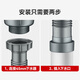 Dezhong kitchen drain pipe, extended sink drain pipe, hot-resistant sink drain hose, 1.6m sink drain pipe D9