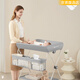 
ABCMOKOO Diaper Table Baby Care Table Massage and Touch Multi-function Foldable Storage Newborn Baby Diaper Table MoS Ke Plat Green [Se-SE Basic Style] No-Position