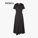 MO/Co.[active series] Dress 2025 autumn new product antibacterial anti-mites cotton deconstruction cut MBE3DRS001 steel gray M /165