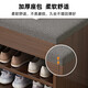 Haosenmeng Shoe Changing Stool Shoe Cabinet Entrance Cabinet Storage Cabinet One Wall Wall Home New 2025 Corridor Shoe Changing Stool Double Layer Flip Storage Compartment-80CM