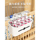 
He Jiagong's bedside basket baby crib bedside storage rack diapers diaper storage bag diaper diaper fence storage box Crescent white-free-covered model [with paper drawer + cable insertion port]