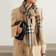 BURBERRY's new lightweight scarf for men and women, Burberry classic plaid blended spring and autumn shawl, fashion accessory, beige collection, 80787791, size: length 220*width 70cm