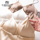
Modal silk satin beautiful back short suspender French triangle cup mulberry silk underwear no wire silk bra 2025 new product FHZ25B2-9756-4 brown M