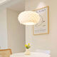XMSJ Restaurant Chandeliers Einfache moderne kreative Designer-Raumleuchten Gang-Creme-Stil Hauptschlafzimmer Mädchen für Kinderzimmerlampen 9272 Kronleuchter 35 cm Drei-Farben E27 Lichtquelle
