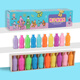 Vockoo [bouteille de devinettes drôle] Exercice de la mémoire de la mémoire des enfants Pensée et capacité de raisonnement Puzzle de jeu de carte de création [Paies de boisson] bouteille * 20 + base * 1 + Couleur Box Packaging