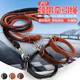 Huaneng Dog Rope Large Dog Labrador Golden Retriever Dog Walking Rope Collar Set Medium Dog Leash Black L (40-70Jin Jin is equal to about 0.5 kg)