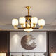 Neue chinesische Kronleuchter Wohnzimmer Lampe Esszimmer Schlafzimmer Lautstudent Chinese Style Hall Hauptlampe einfache Atmosphäre Chinesische Laterne 9928 Kopf Vollspektrum Augenschutzquelle Quelle
