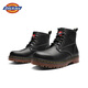 Dickies Martin Boots Herrenschuhe für Frühling britische Stiefel Männer vielseitige High-Top-Lederstiefel Männer und Frauen Paare Stiefel Trendy Workwear Schuhe Schwarz S28 (Männerstil) 39 [eine Größe größer, geeignet für Sportschuhe 40]