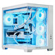 ASUS ROG family bucket 9800X3D 9950X3D/RTX5080 RTX5070Ti computer host desktop assembly computer thousand frames e-sports AI rendering design DIY assembly machine white model 9800X3D+5070 Tianxuan