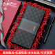 金利来（Goldlion）新款钱包男潮流撞色长款钱夹时尚商务男士真皮卡包送男友老公礼物 灰
