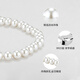 Jingdong Tokyo classic freshwater pearl necklace 7-8mm nearly round, practical Mid-Autumn Festival gift for mom