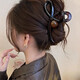 [Ausgezeichneter Wert 4 Stück] 2025 Neues High-End-großer Haarclip für Frauen Matte Head Tablett Haihai Clip [ausgezeichneter Wert 4 Stück] High-End-Maillard-Clip