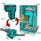 Toy de deformación digital grande para niños Juguetes de educación temprana Bloques de construcción para niños y niñas de 2 a 6 años 0-9 Robots digitales Integrados Gran Caja de color de ventana de helicóptero 5 de helicóptero