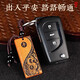 Peach wood pendant amulet car key chain peach wood adult peach wood peace key decoration school bag car pendant peach wood peace auspicious [peach wood carving]