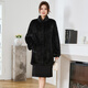 
Winter Home Brand Fur 2025 New Imported Mink Coat Women's Full Mink Mid-Long Stand Collar Mink Fur Jacket Black 2XL 140Jin[Jin equals 0.5 kg]-160Jin[Jin equals 0.5 kg]