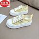 Belle mesh breathable casual shoes for women summer 2025 new lightweight sponge cake thick sole white shoes fashionable and versatile height-enhancing shoes black DL9896 35
