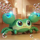 Jule Baby Children's Electric Bubble Crabuzle Toy Toy Bubble Machine Music Music Blough Boy Girl Girl Gird Gift [Индукционное препятствие и легкая музыка] Bubble Crab [Rose Powder]