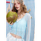 Fairy Pocket Blue hohl dünnen langärmligen Pullover für Frauen 2025 Sommer neuer Stil-Strickjacke Fritillaria Blue S