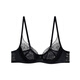 Ai Meng ropa interior para mujeres pequeños senos pequeños recolectados de encaje sexy sujetador am17a761 clásico negro 80a