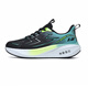 Peku Breathable Flying Men's Shoes Summer New Sports Shoes Sports Shops para hombres cómodos y livianos Black and Green S833 44 (270 mm)