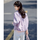 
Shangjing casual jacket for women in summer new women's commuting versatile lapel fashionable light and comfortable sun protection short jacket for women