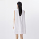 Jnby/Jiangnan Buyi 25 Sommer Neues chinesisches Kleid gerade ärmelloser runder Hals weich und bequem 5p5g13570 101/Bleached xs