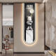 
Sanqihu modern light luxury living room perpetual calendar electronic wall clock violent bear clock porch wall hanging vertical strip decorative painting 14699 with digital display mute clock 70*210cmled light drawing plug-in remote control model digital display