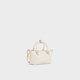 CHARLES/KEITH25 autumn new product knot hand-held crossbody small square dumpling bag CK2-30271635 Cream milk white S