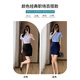 璐依雅涵酒店前台工作服女衬衫白色短袖面试套装空姐制服职业气质白衬衣 KSL-693D白色衬衫(暗门襟) 方领 M